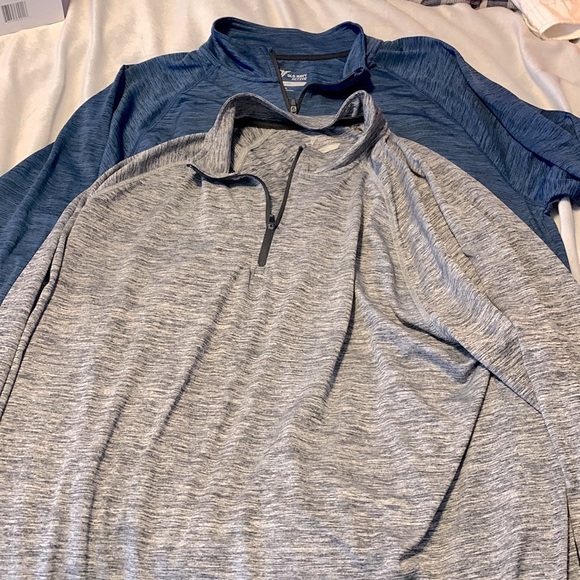 Old navy active Go Dry long sleeve 3/4 zip performance dri fit size XL blue gray - Picture 1 of 4